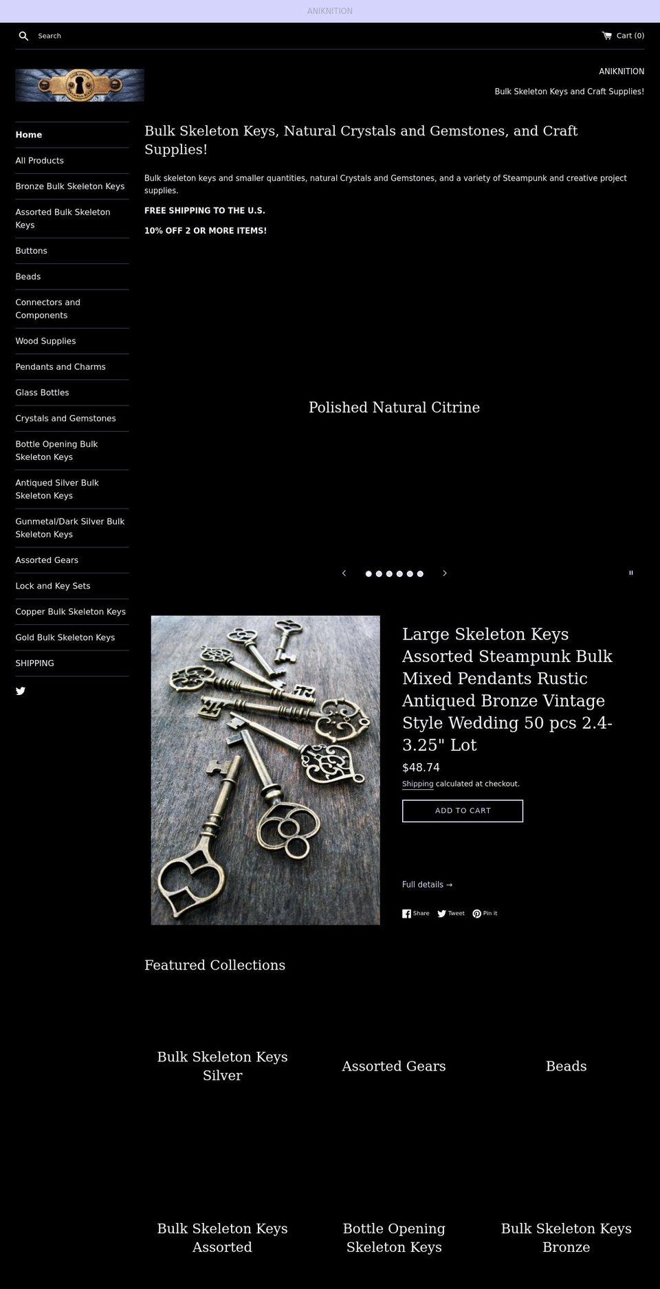aniknition.com shopify website screenshot