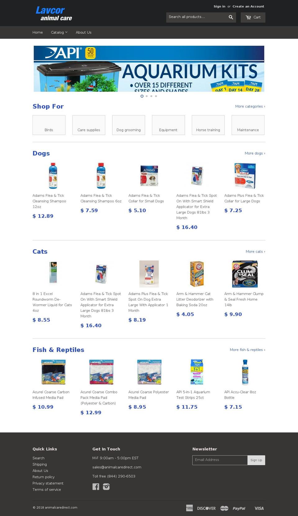 animalcaredirect.com — Shopify storefront screenshot