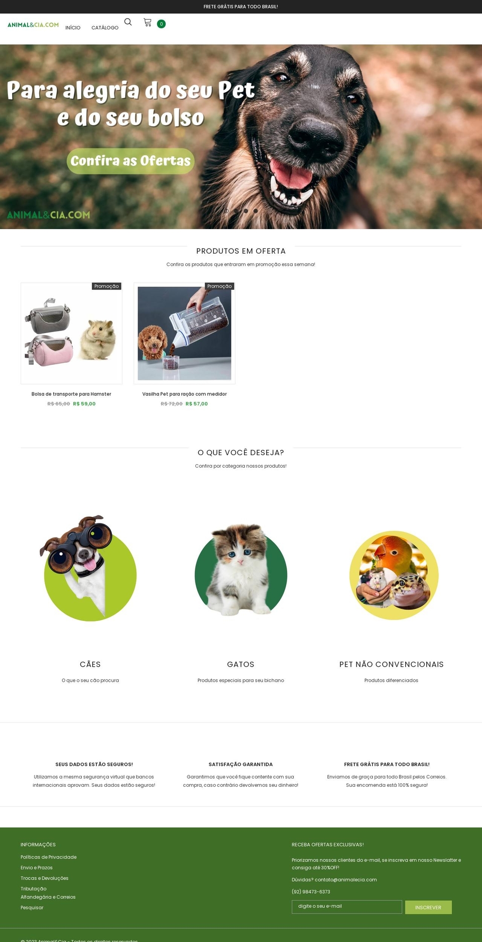 animalecia.com shopify website screenshot