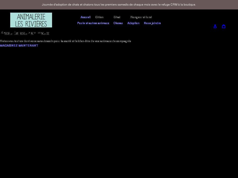 animalerielesrivieres.com shopify website screenshot