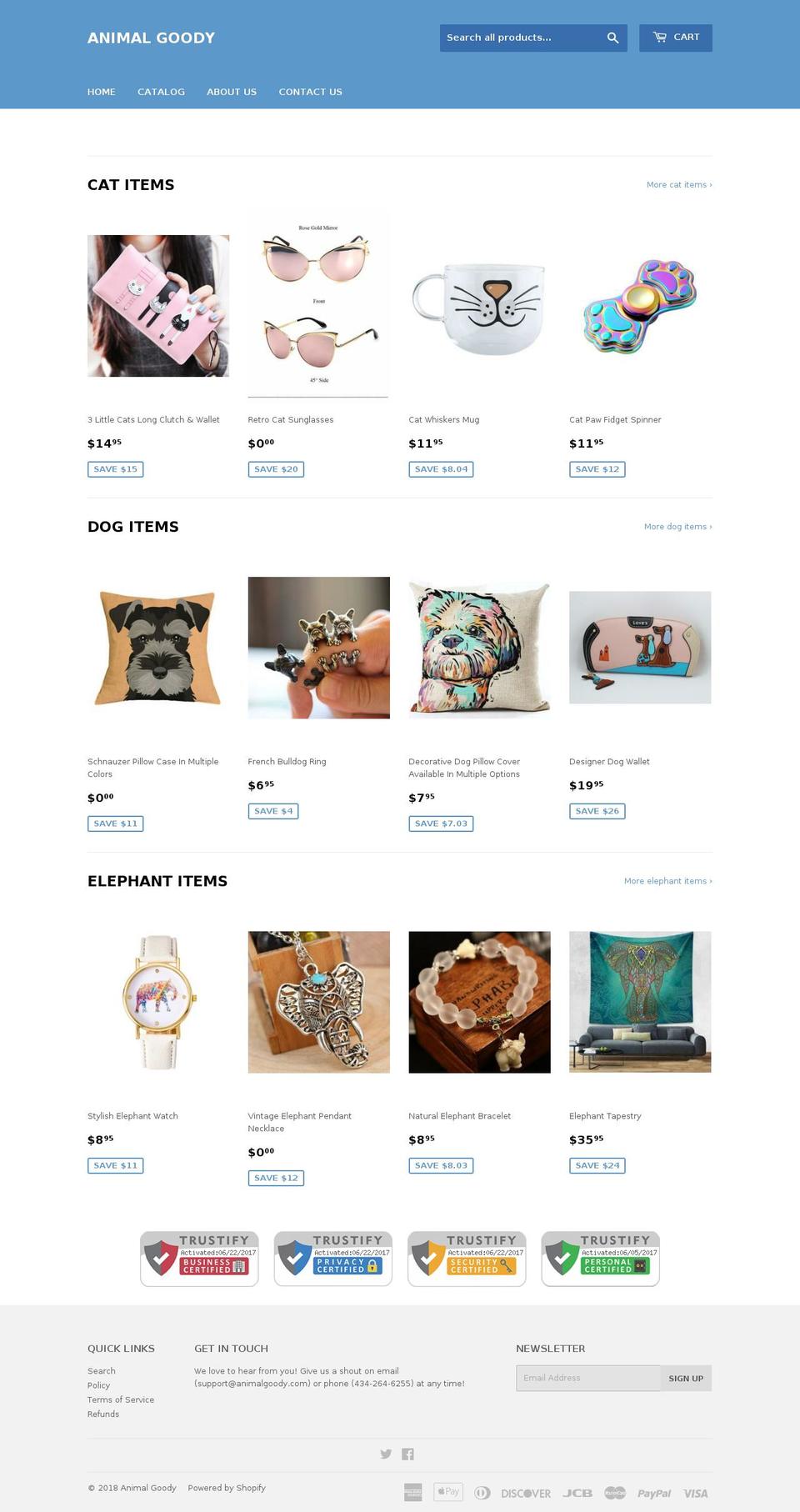animalgoody.com — Shopify storefront screenshot