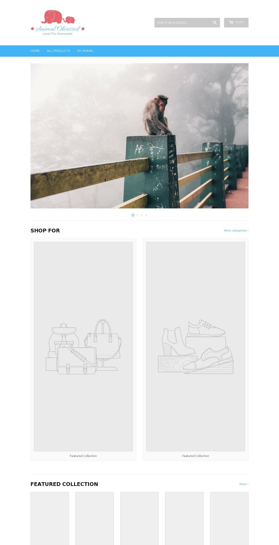 animalobsessed.com — Shopify storefront screenshot