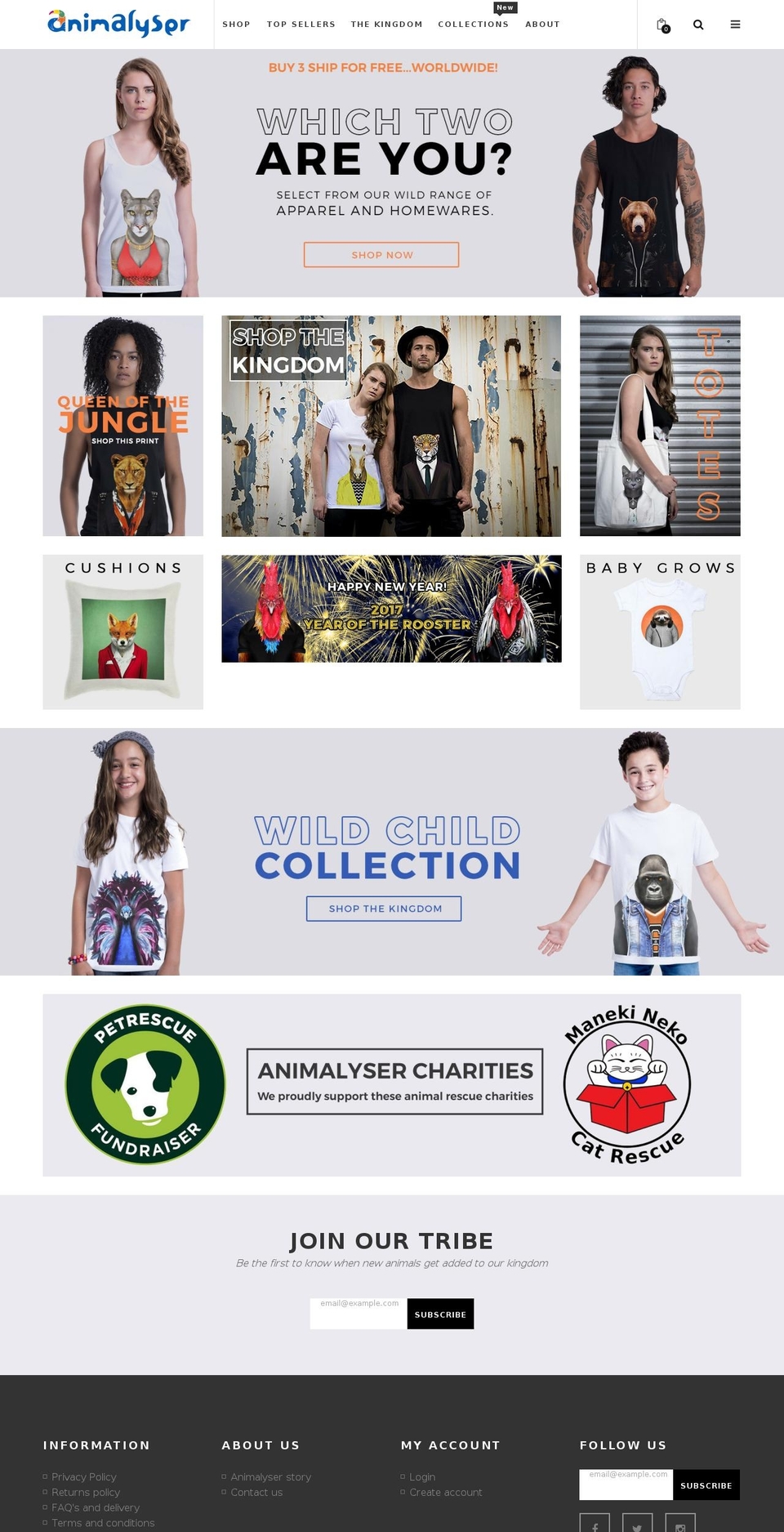 animalyser.com shopify website screenshot