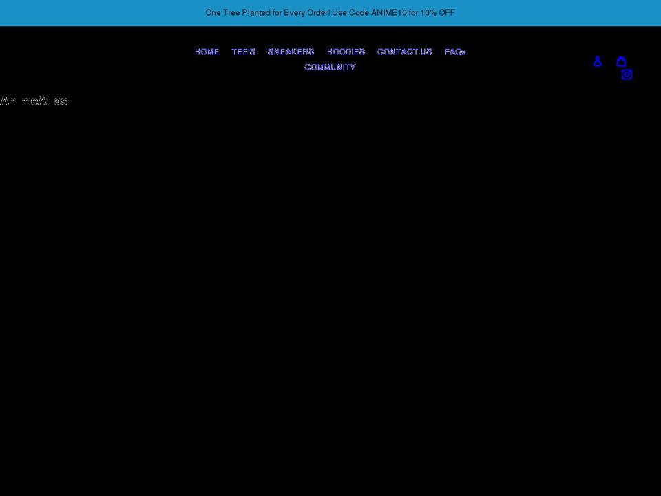 animeatlas.com shopify website screenshot