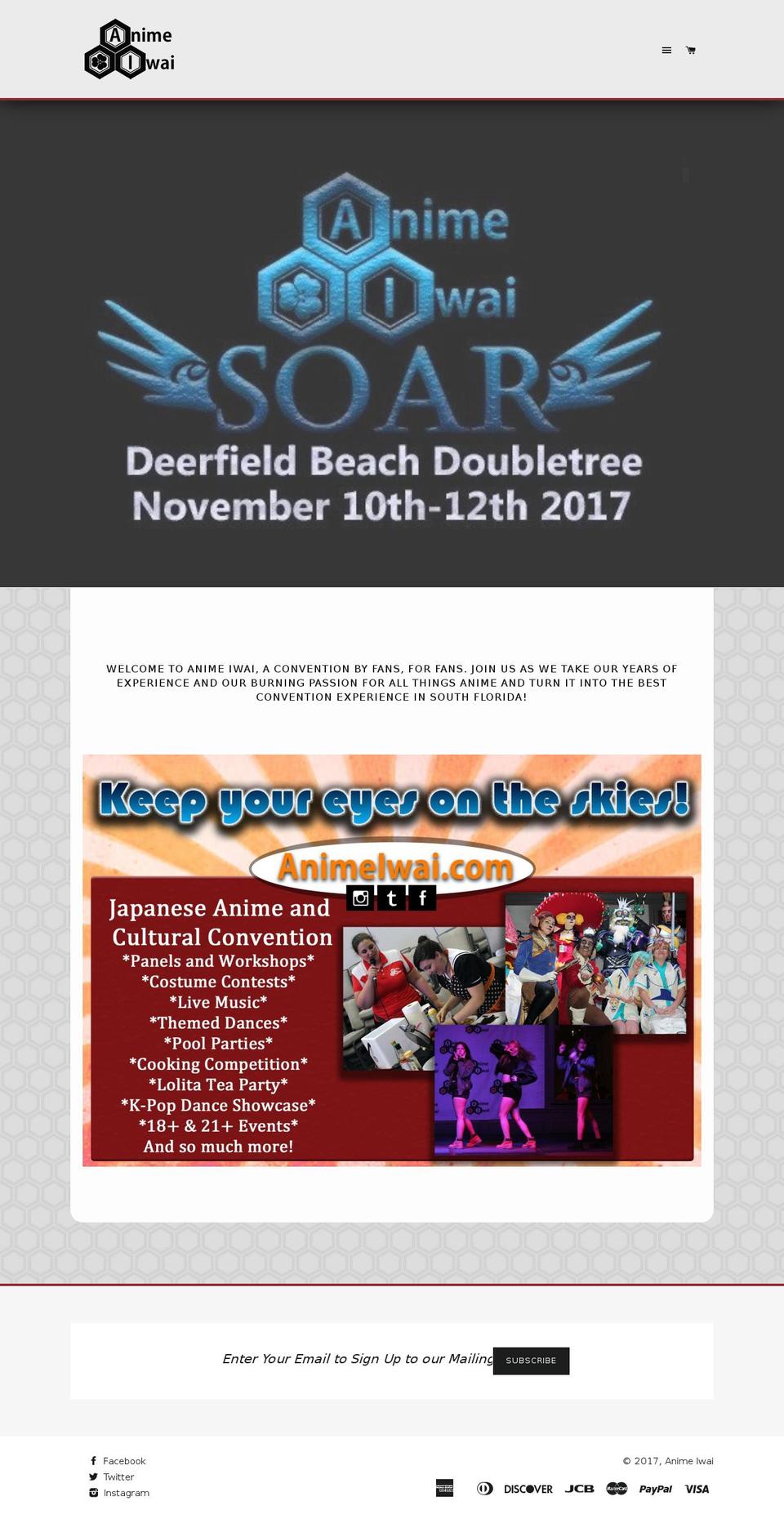 animeiwai.com shopify website screenshot