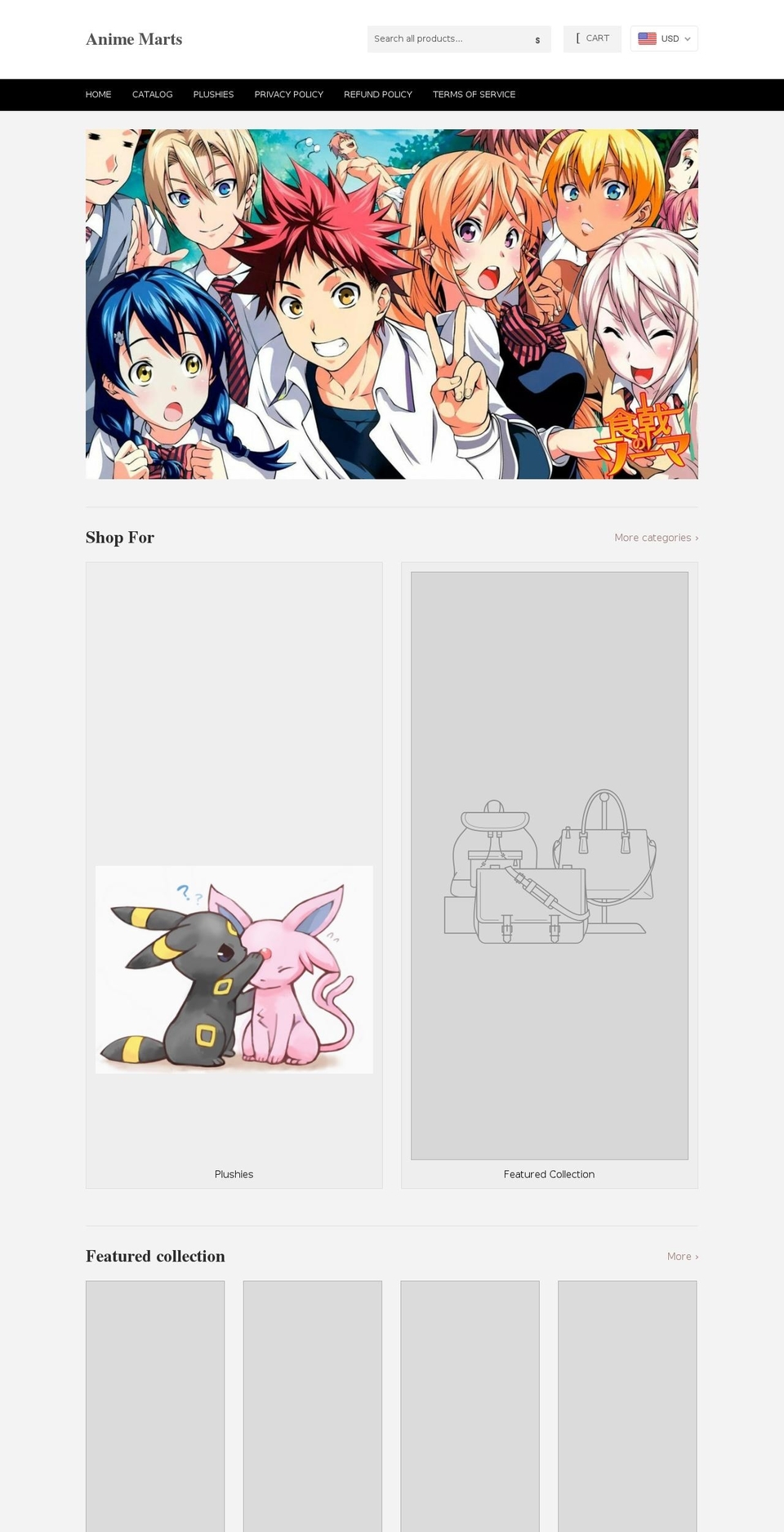 animemarts.com — Shopify storefront screenshot