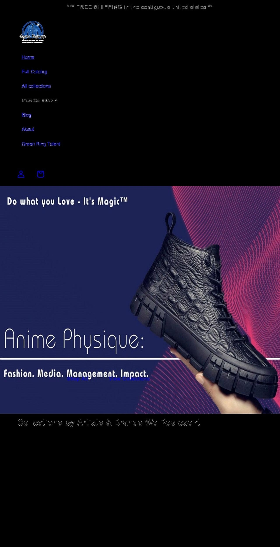 animephysique.com shopify website screenshot