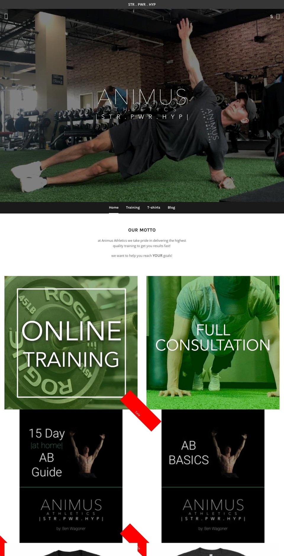 animusath.com — Shopify storefront screenshot