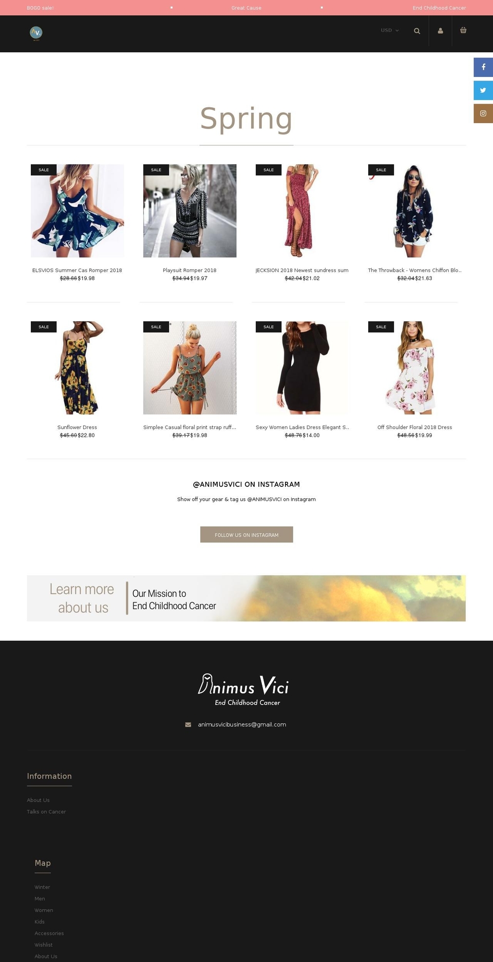 animusvici.com shopify website screenshot