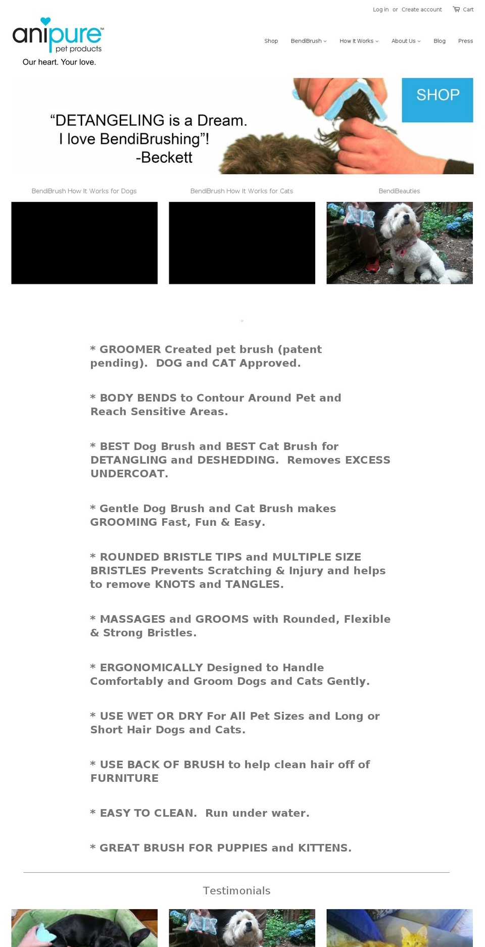 anipurepet.com — Shopify storefront screenshot