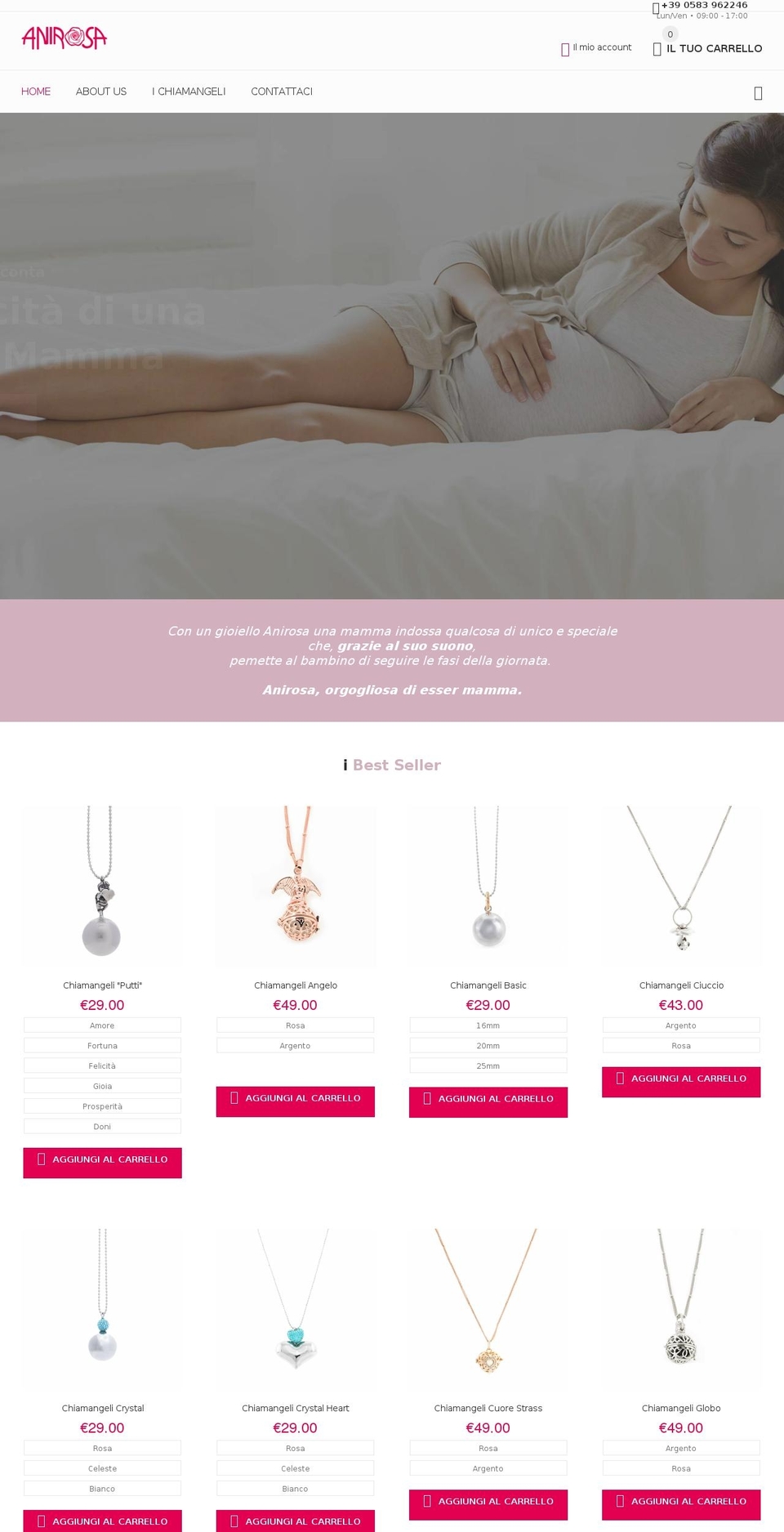 anirosa.com — Shopify storefront screenshot