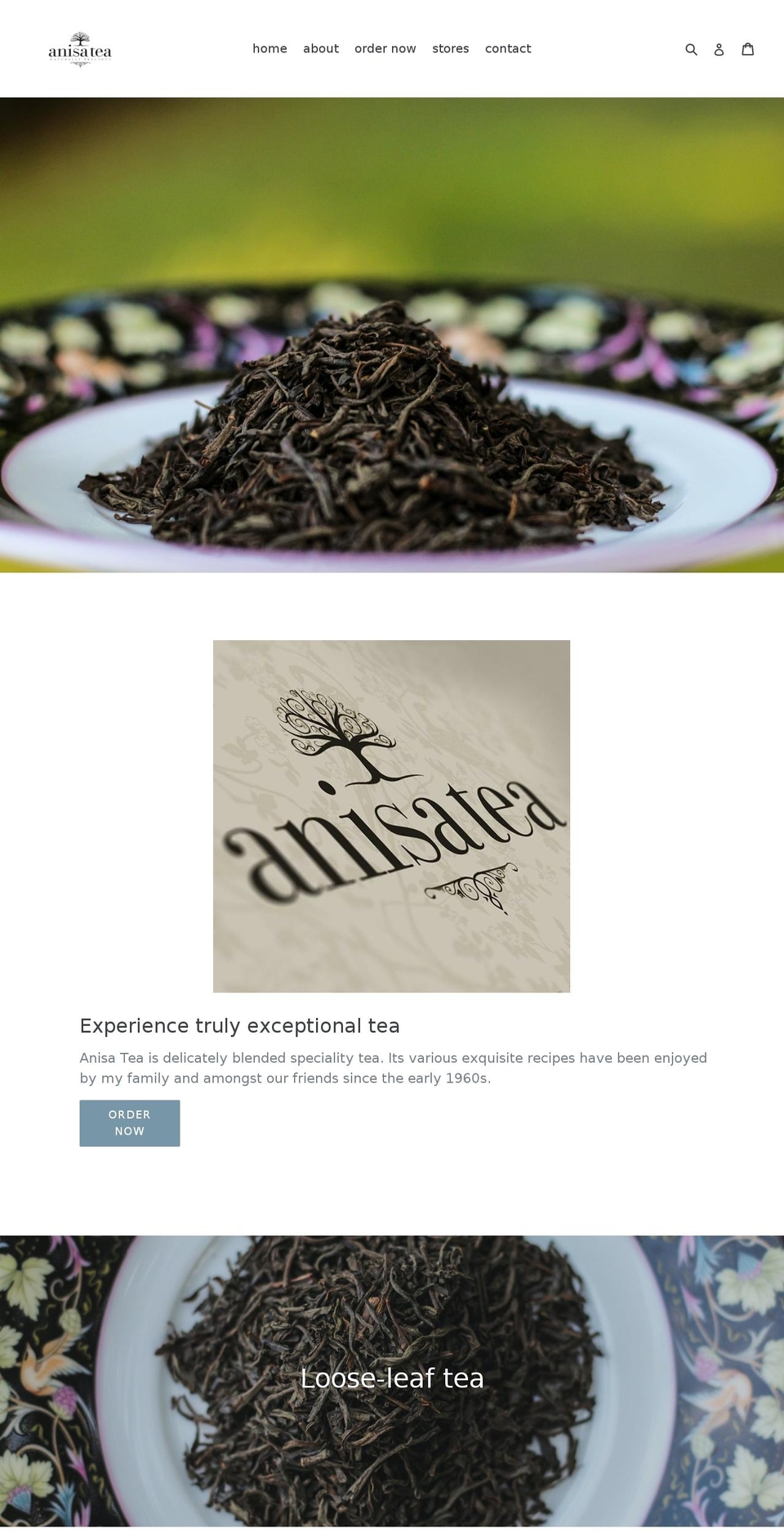 anisatea.com — Shopify storefront screenshot