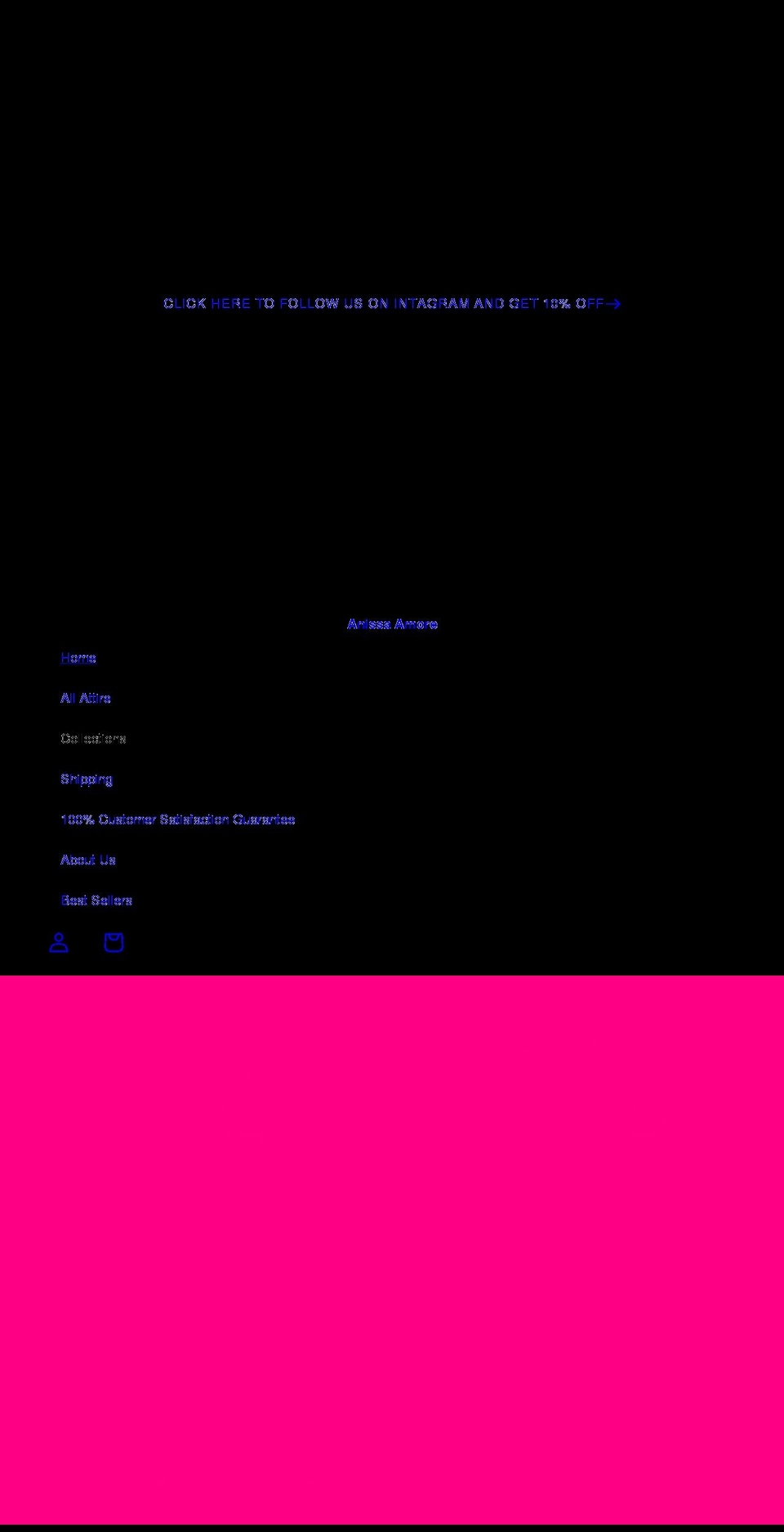 anissaamore.com shopify website screenshot