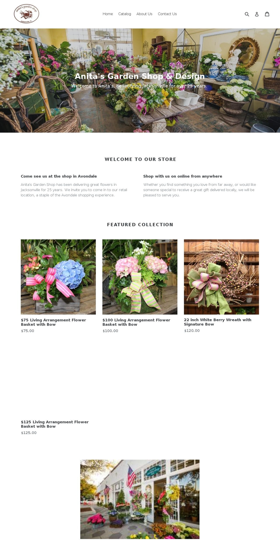 anitasgardenshop.com shopify website screenshot