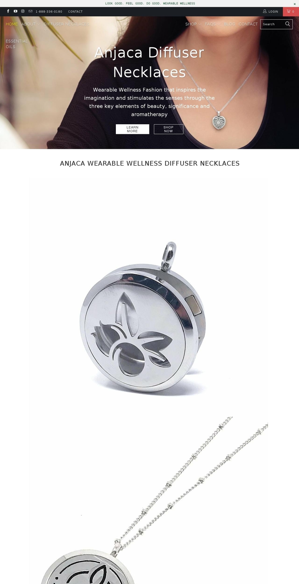 anjaca.com — Shopify storefront screenshot