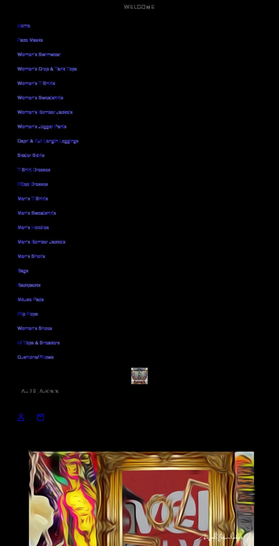 anjalifasoulakis.com shopify website screenshot