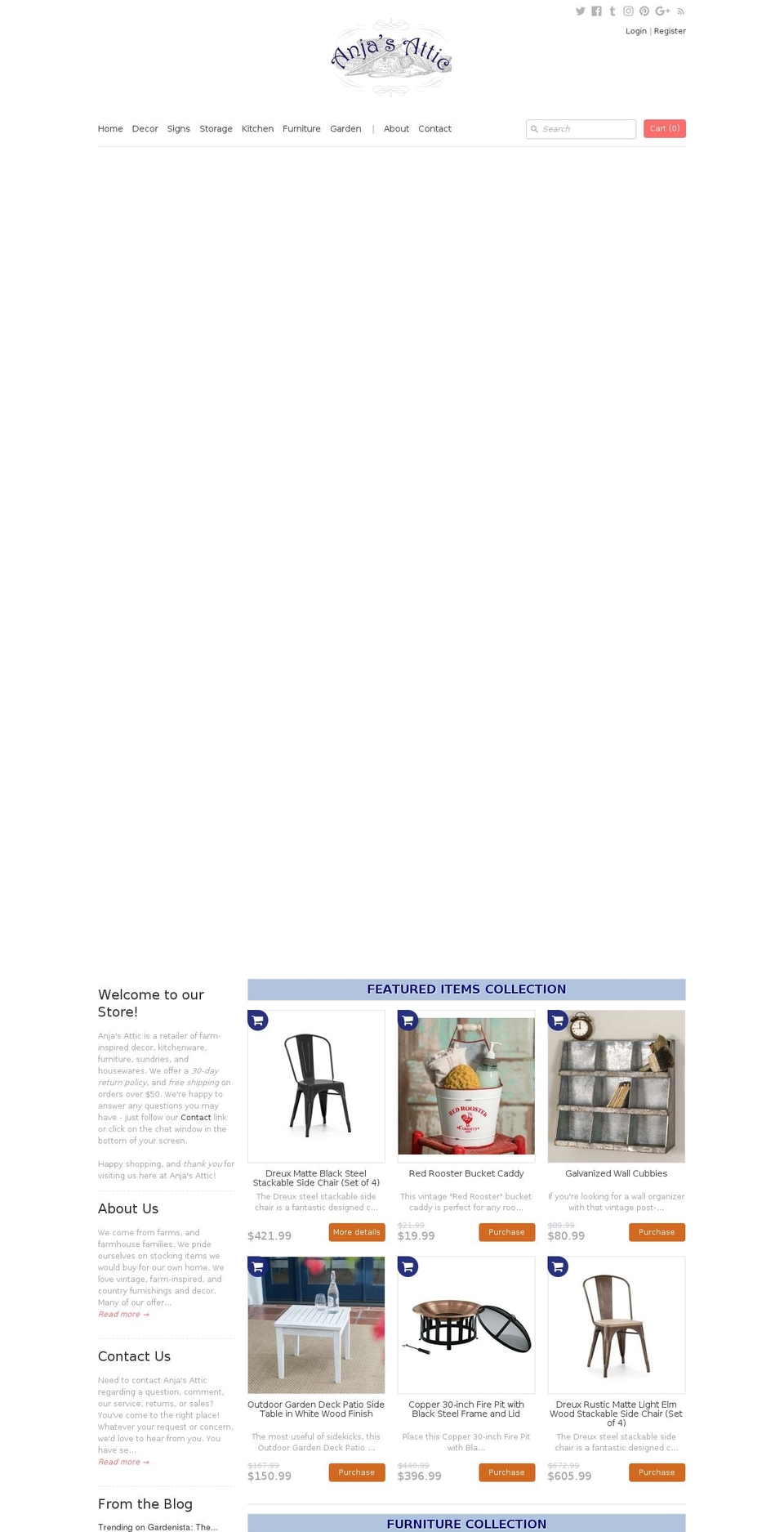 anjasattic.com — Shopify storefront screenshot