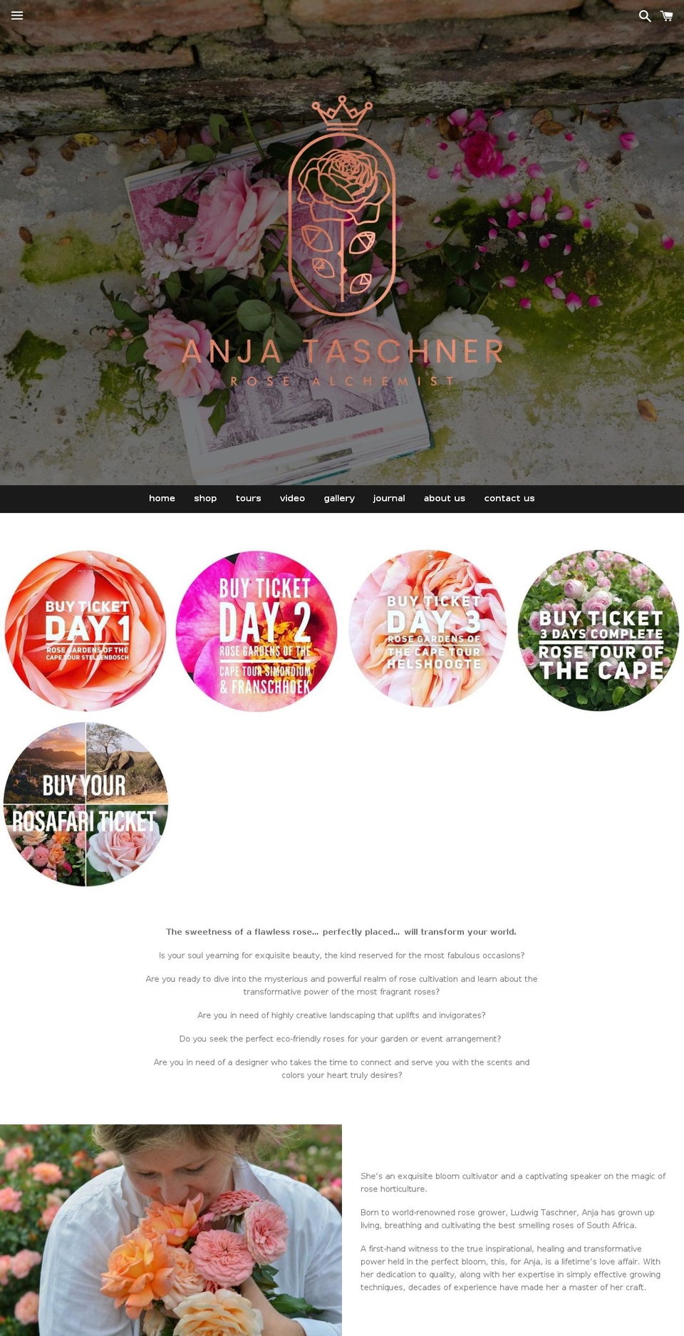 anjataschner.com — Shopify storefront screenshot