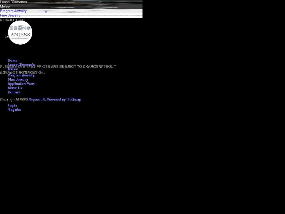 anjessla.com shopify website screenshot