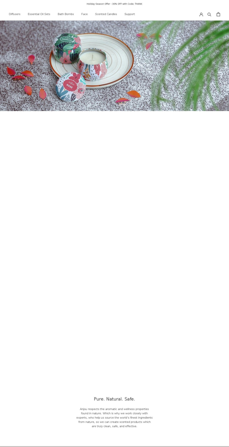 anjou.com shopify website screenshot