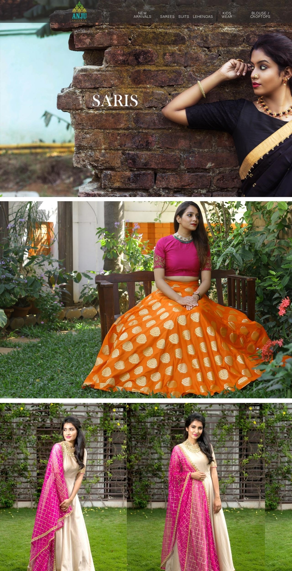 anjushankar.com — Shopify storefront screenshot