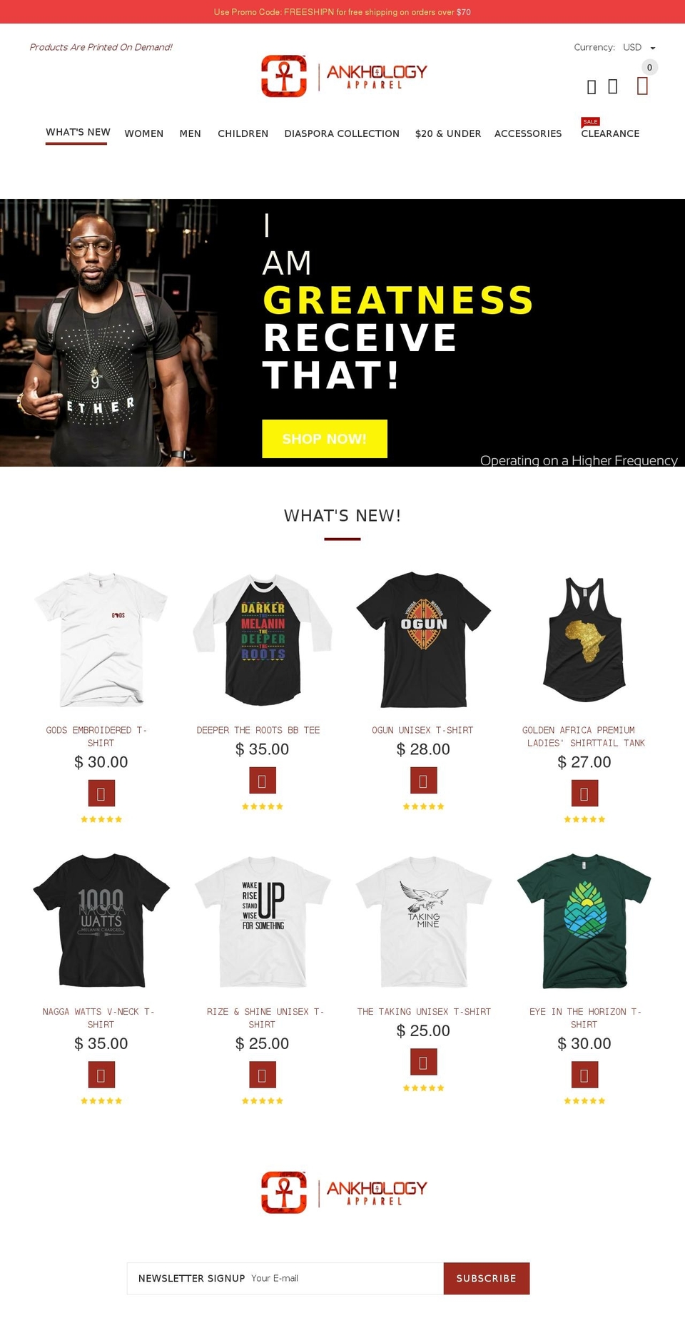 ankh-ology.com — Shopify storefront screenshot