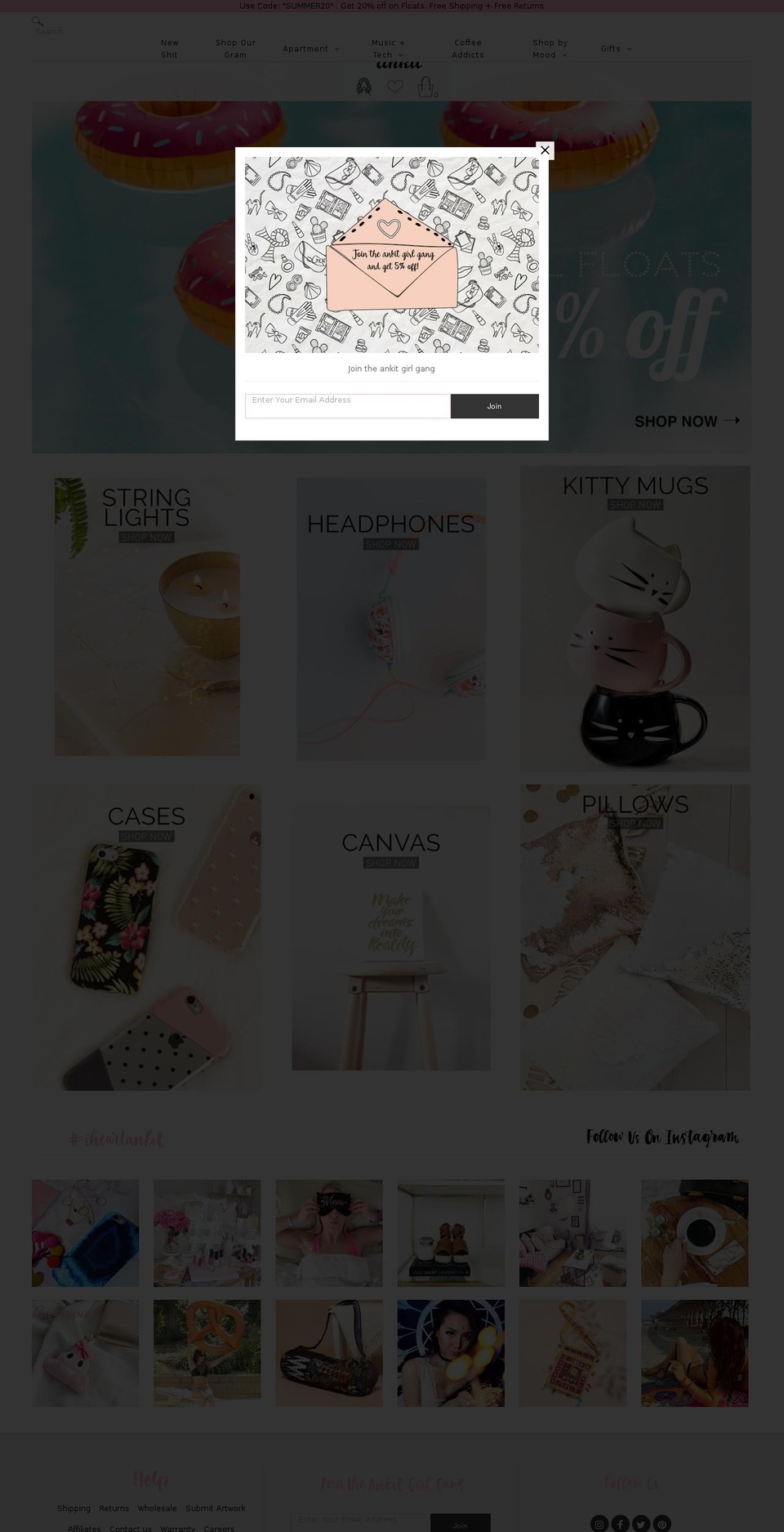 ankit.de shopify website screenshot