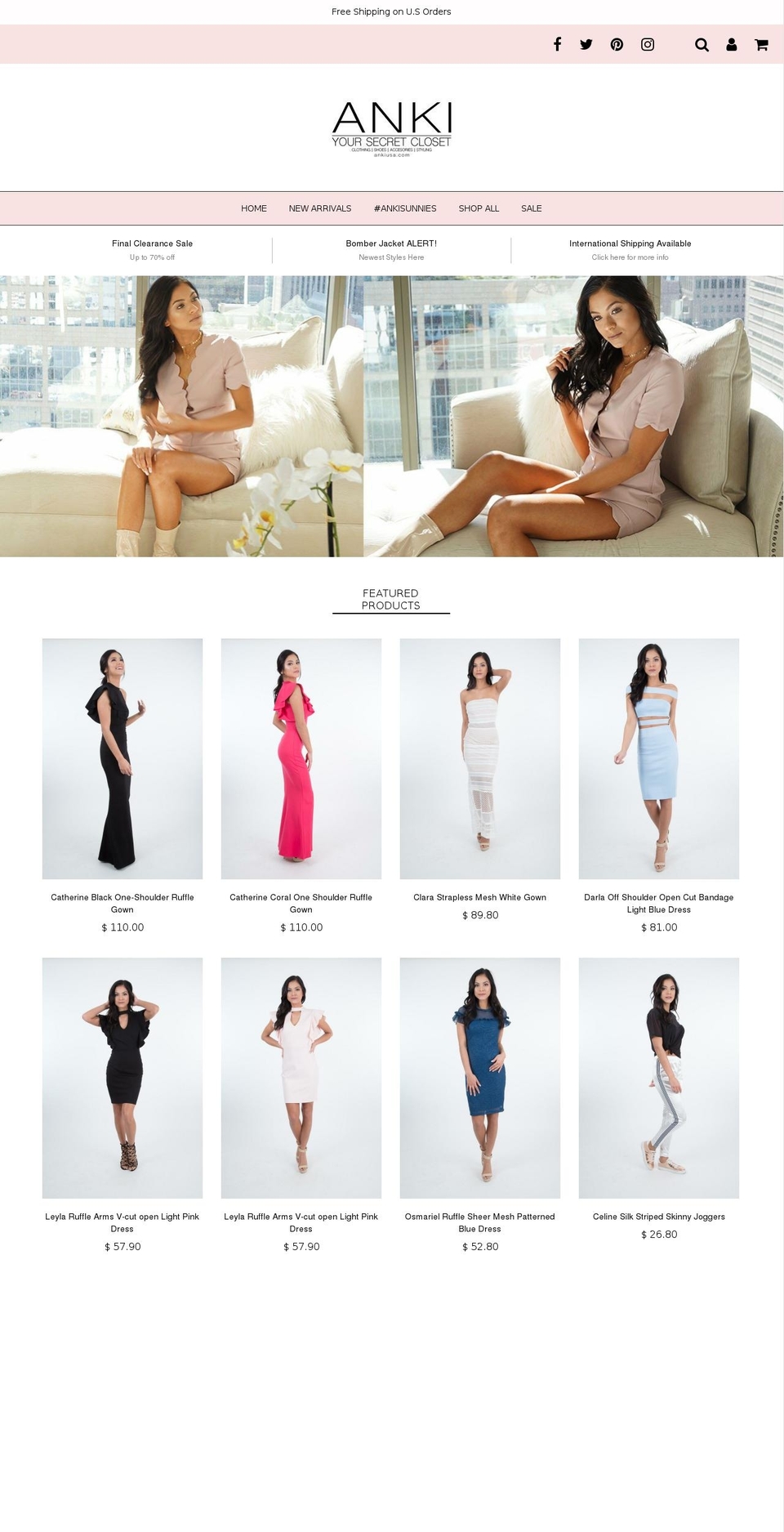 ankiusa.com shopify website screenshot