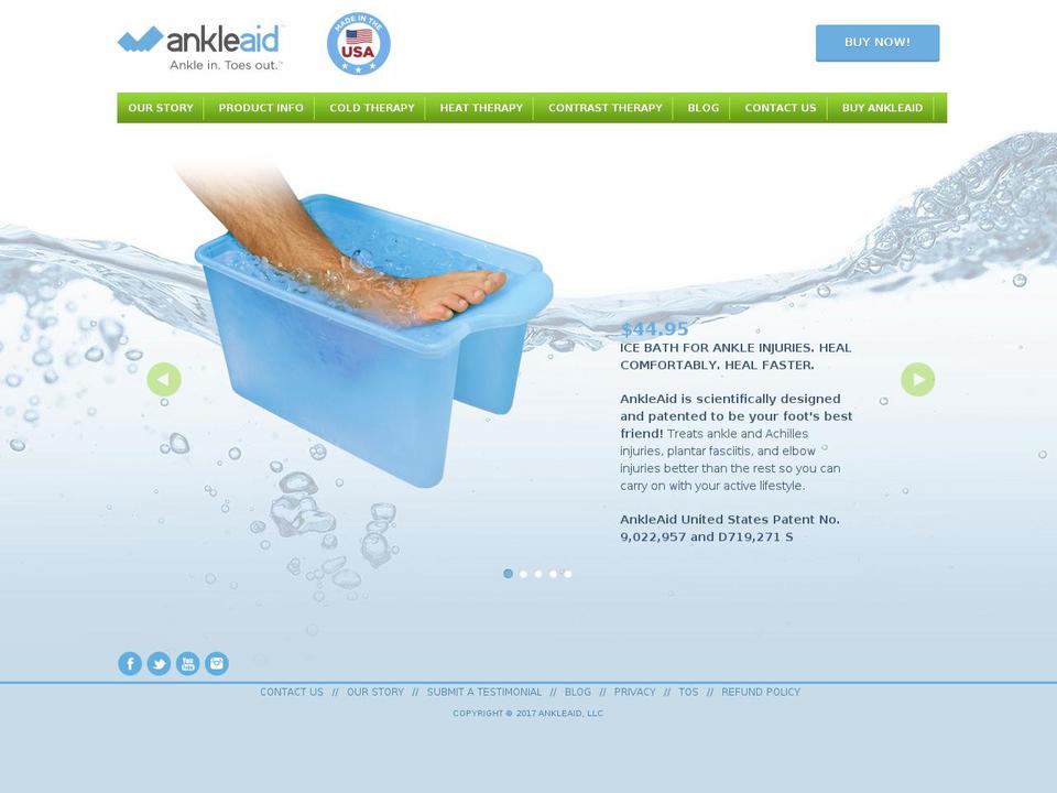 ankleaid.com shopify website screenshot
