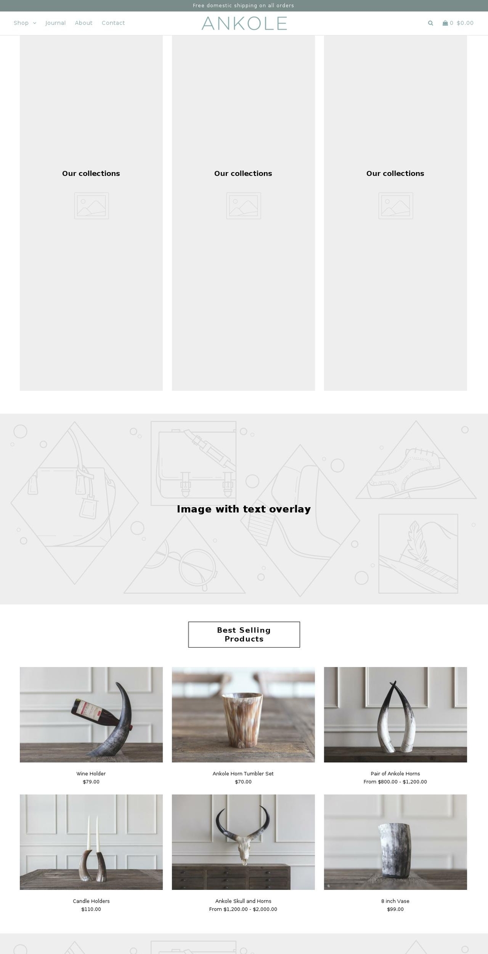 ankoleshop.com — Shopify storefront screenshot