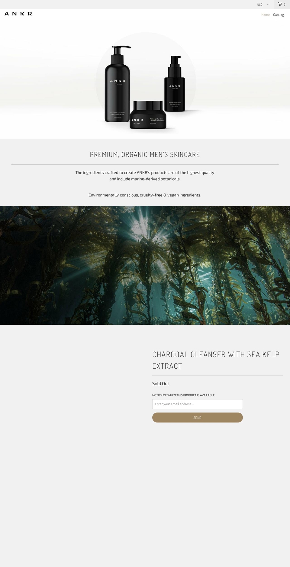 ankrskincare.com shopify website screenshot