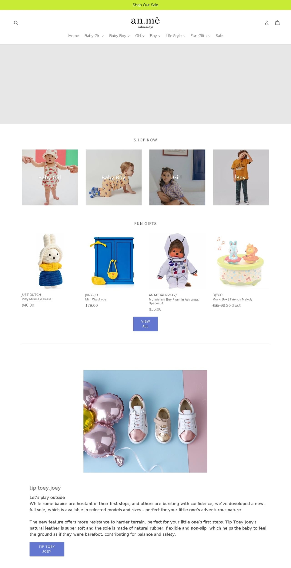 anmeshop.com — Shopify storefront screenshot