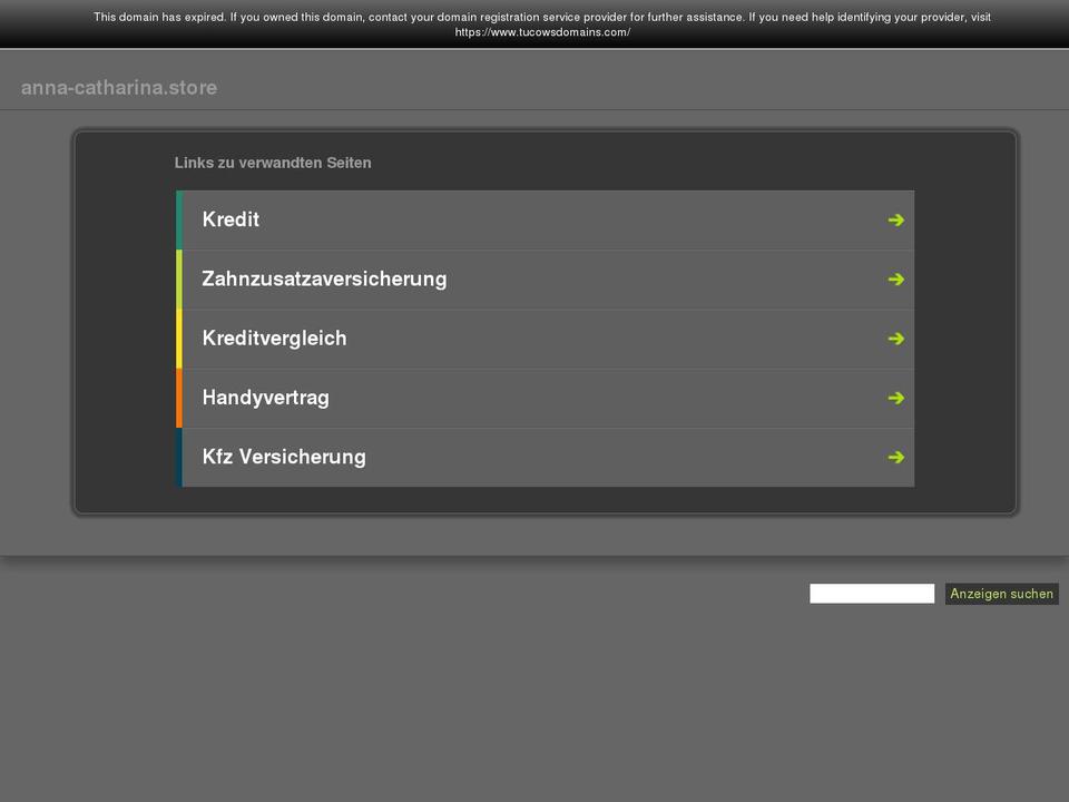 anna-catharina.store shopify website screenshot