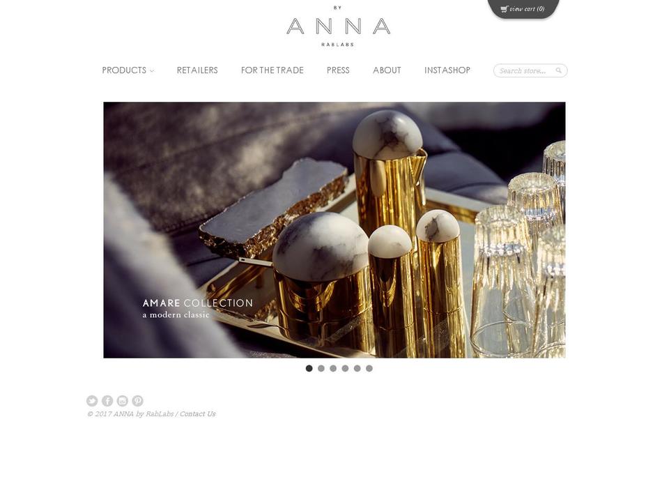 anna-newyork.com shopify website screenshot