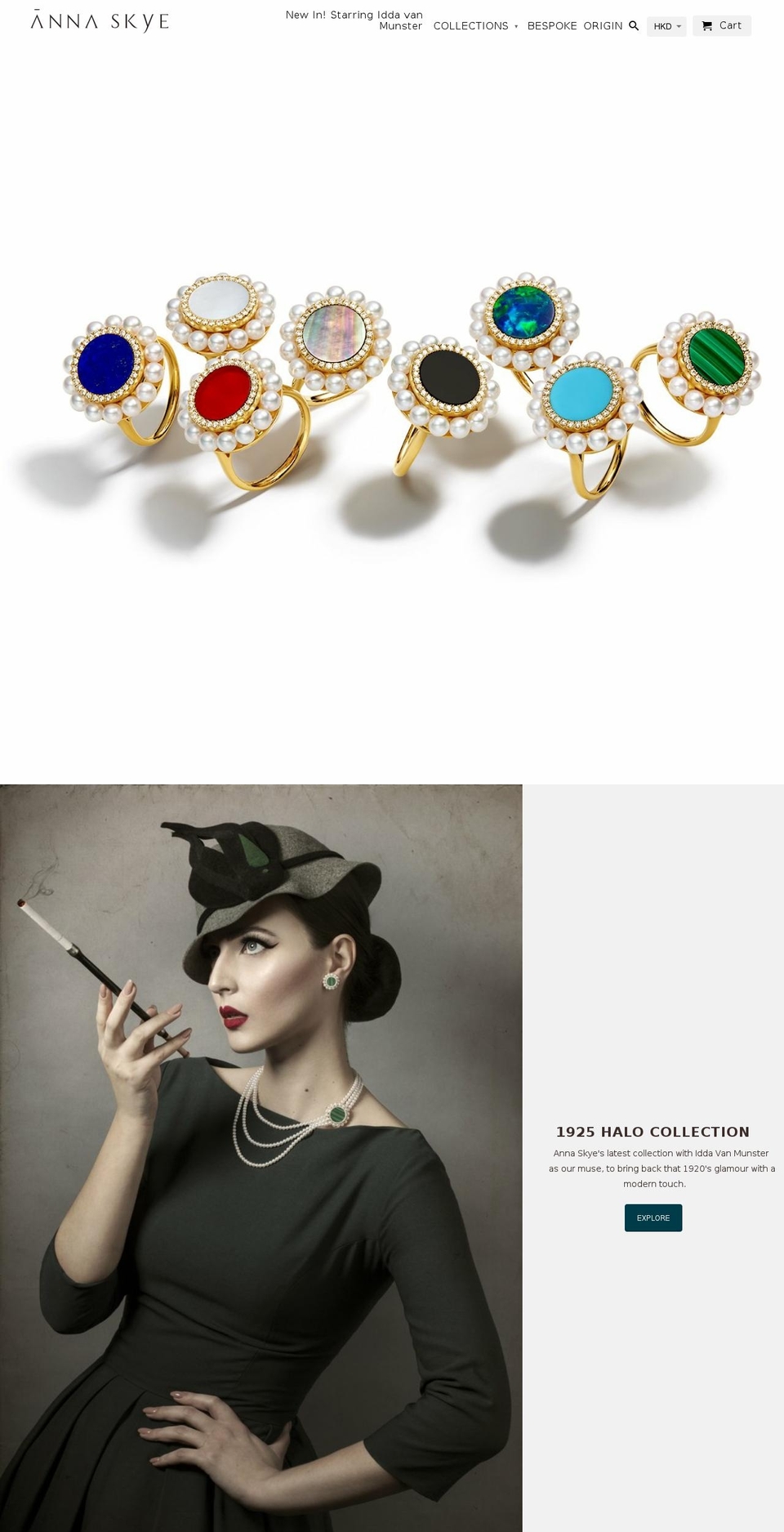 anna-skye.com — Shopify storefront screenshot