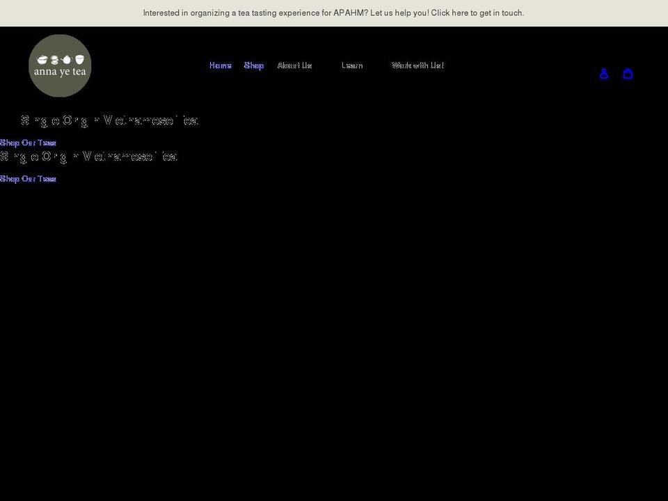 anna-ye.com shopify website screenshot