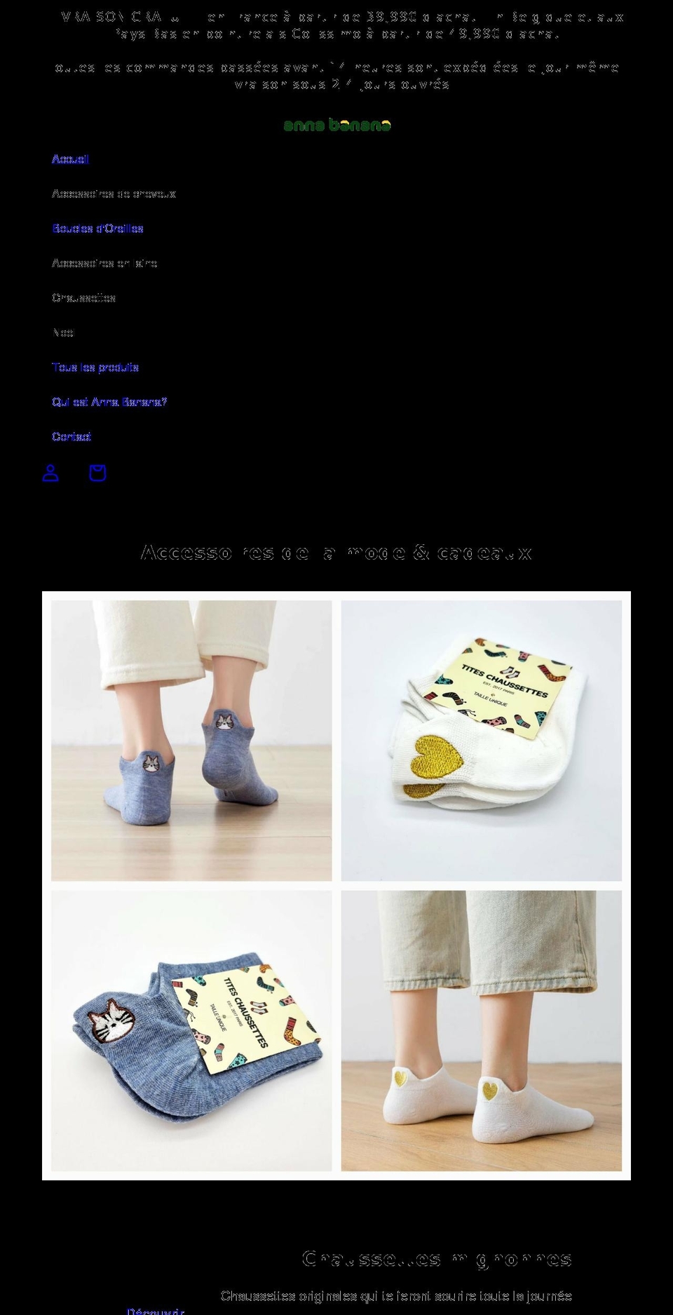 annabanana.eu shopify website screenshot