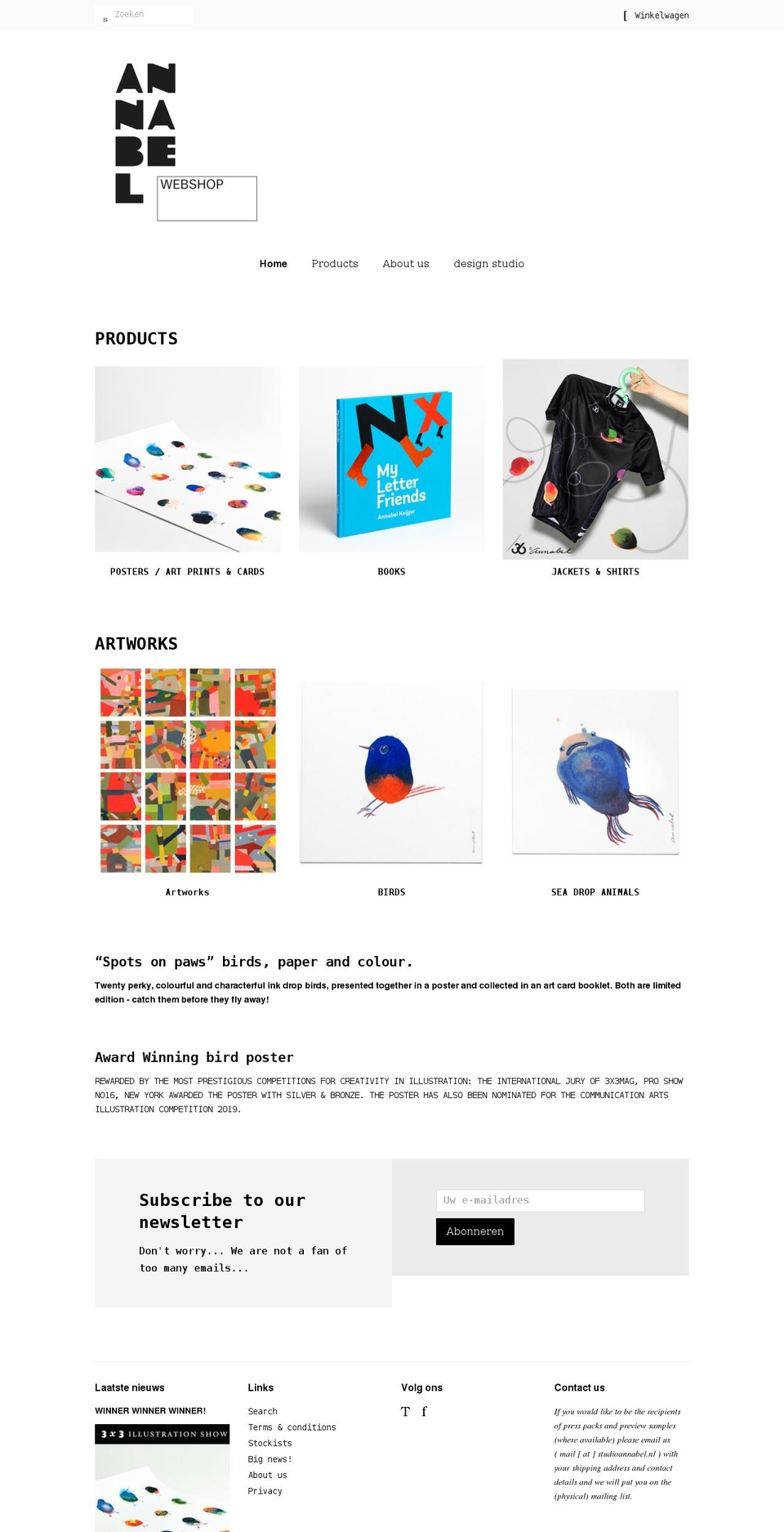 annabelkeijzershop.com shopify website screenshot