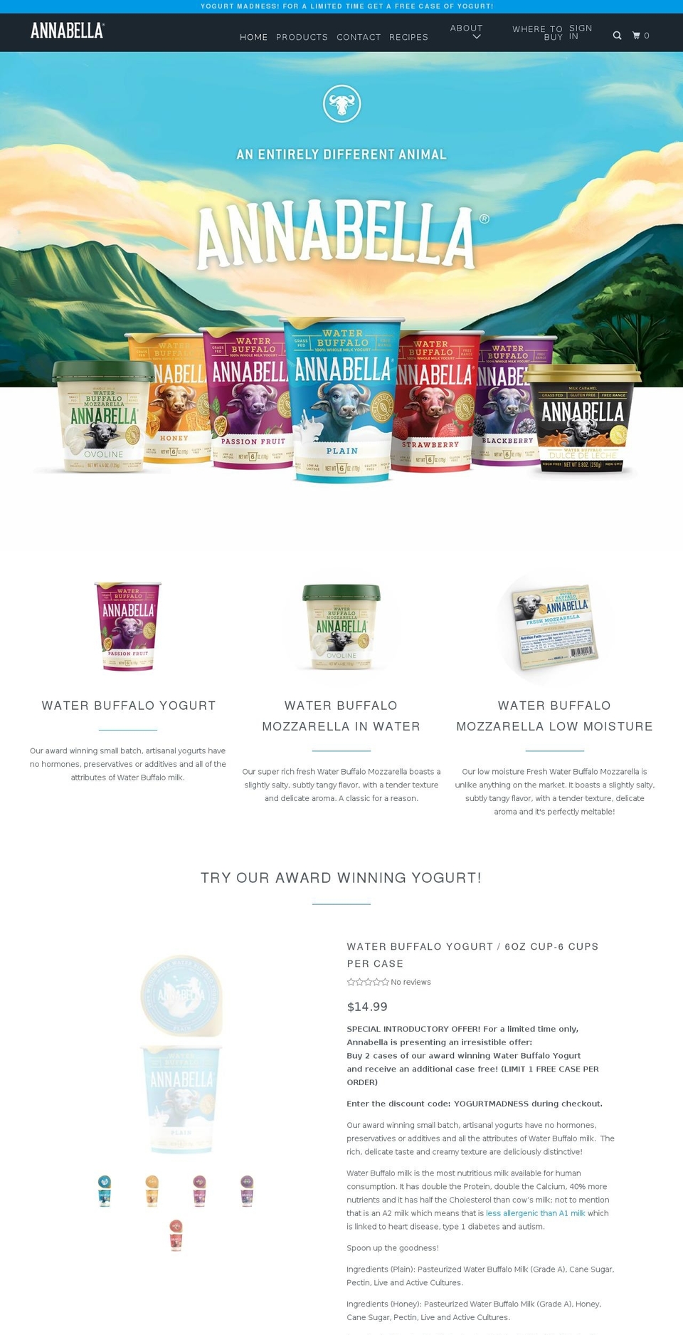 annabella.com — Shopify storefront screenshot