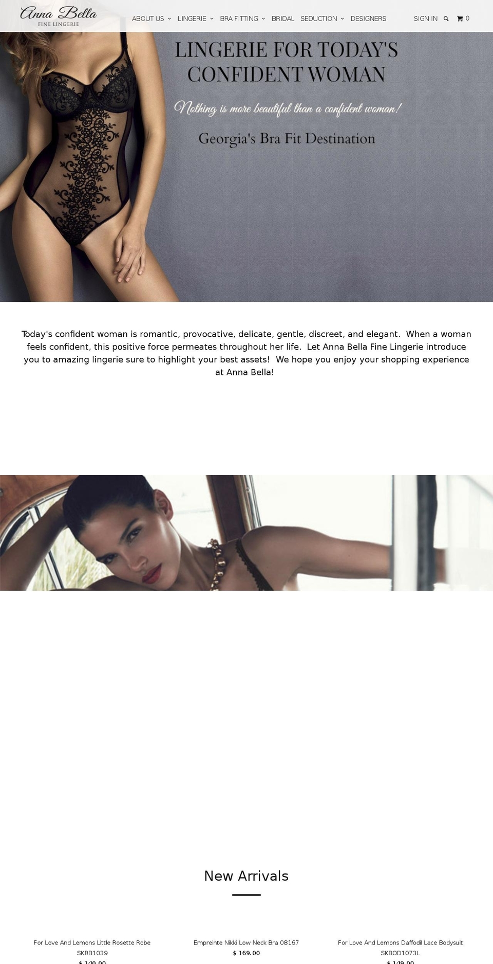 annabellalingerie.com shopify website screenshot