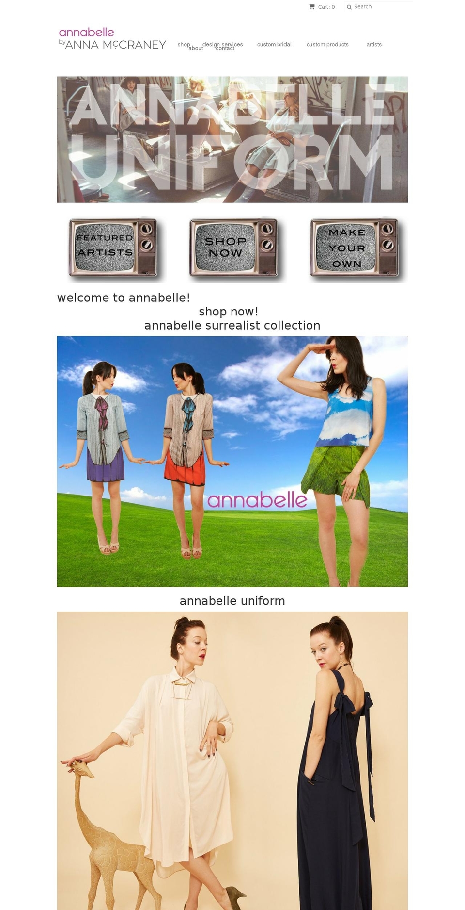 annabellenyc.com shopify website screenshot