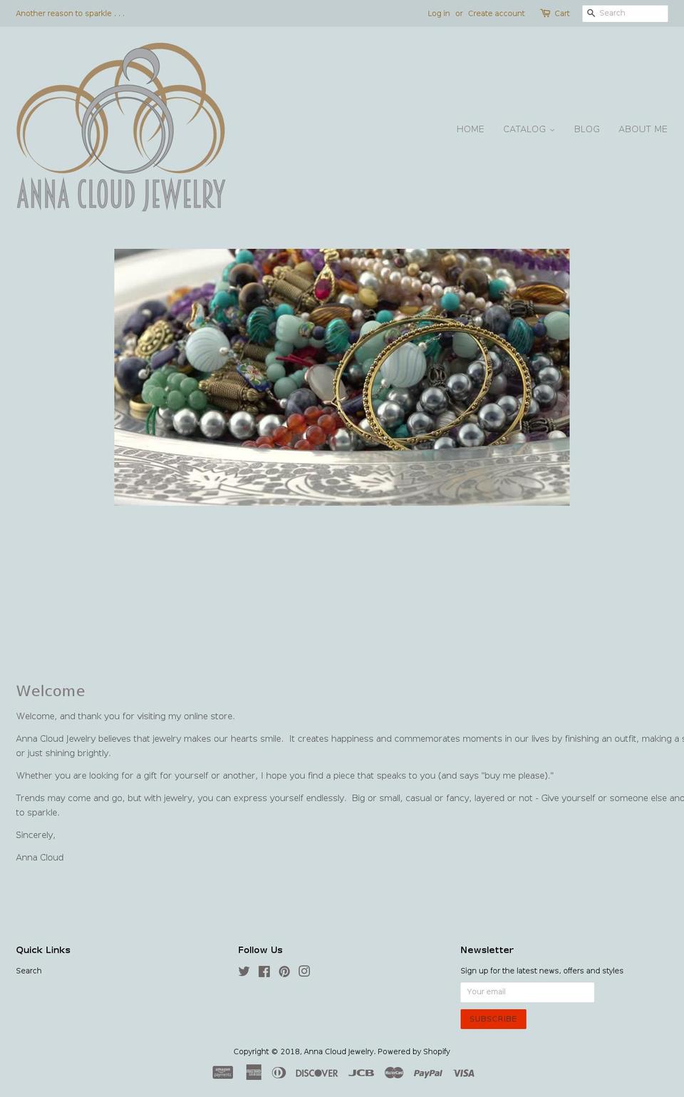 annacloudjewelry.com shopify website screenshot