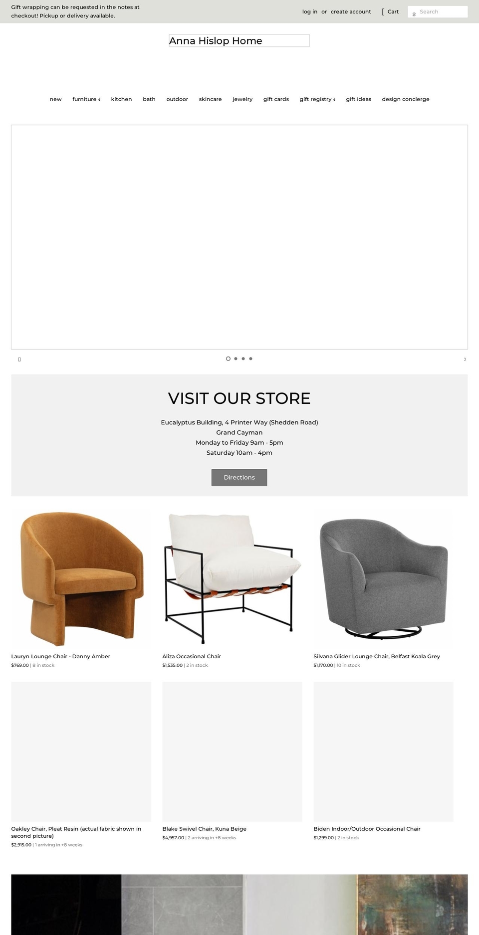 annahislophome.com shopify website screenshot