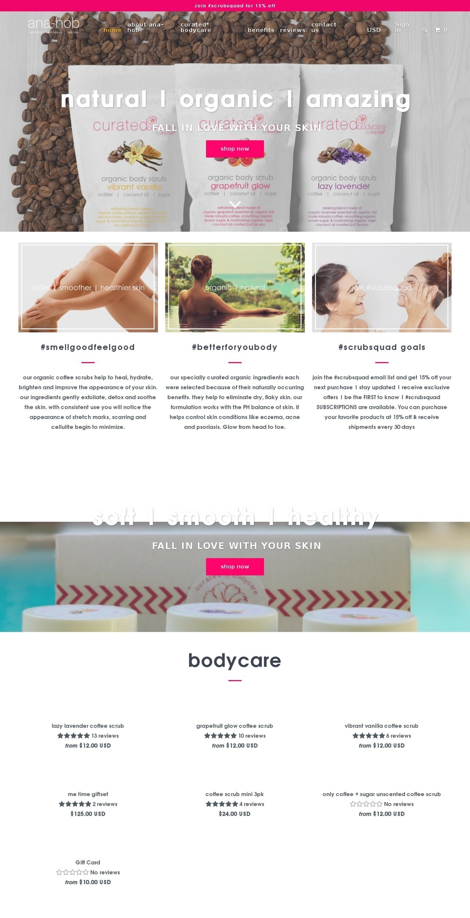 annahob.com shopify website screenshot