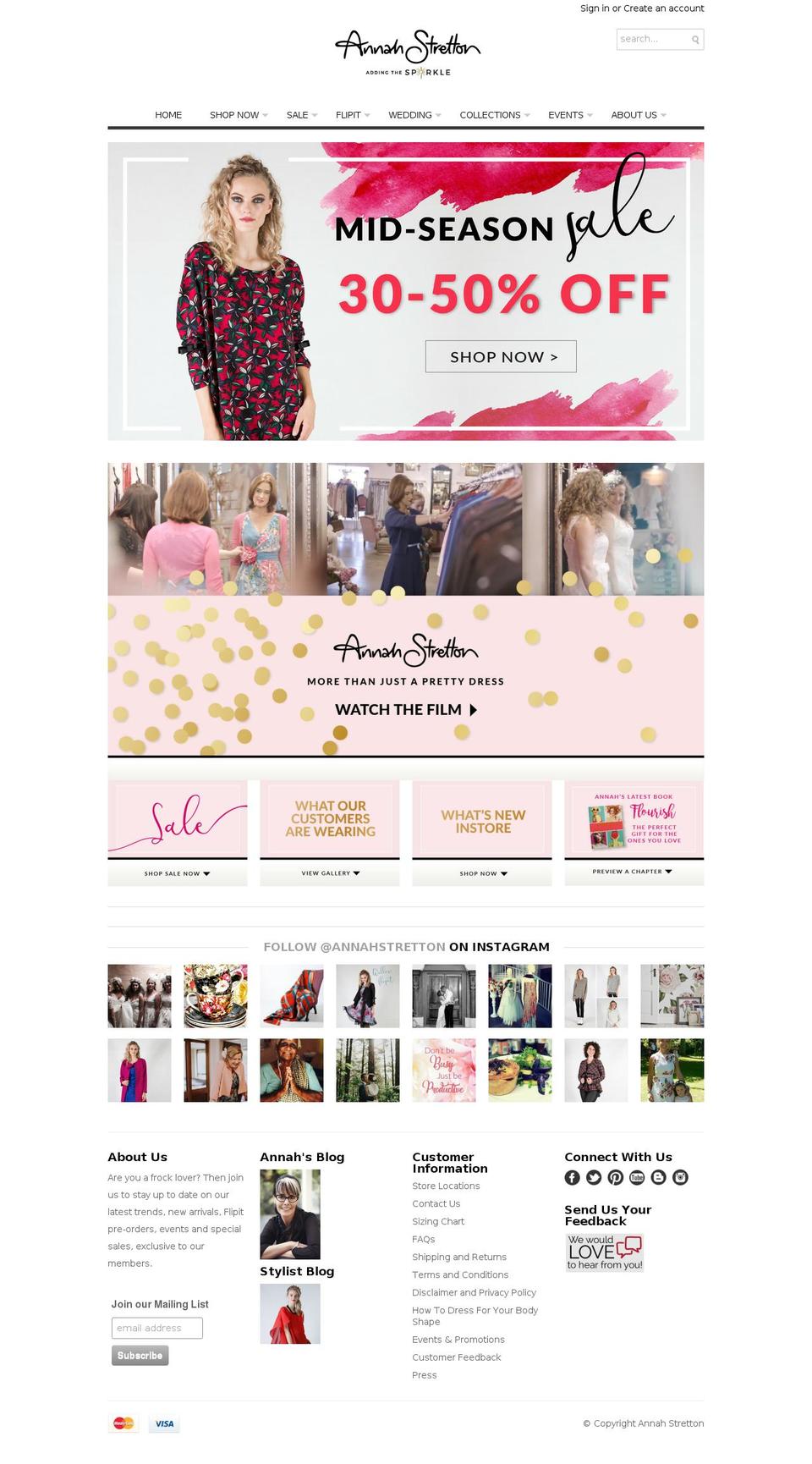 annahstretton.com shopify website screenshot