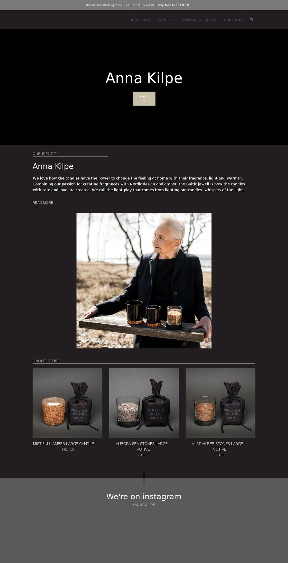 annakilpe.com — Shopify storefront screenshot