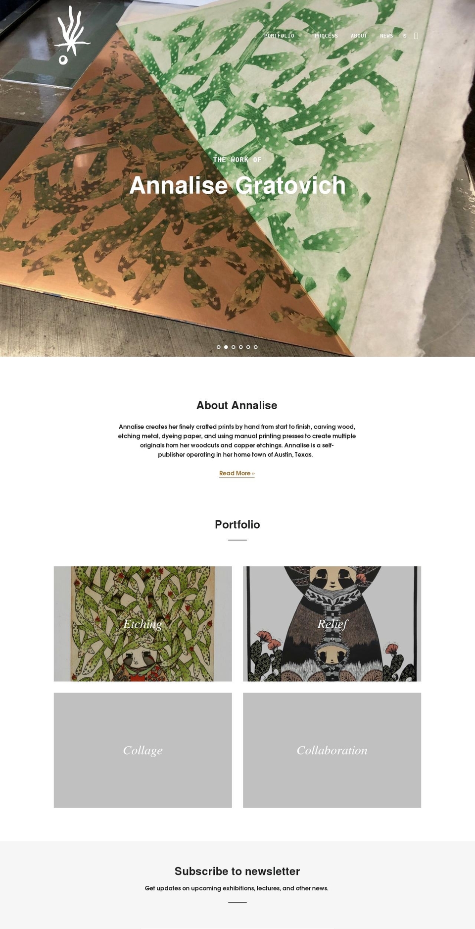 annalisegratovich.com shopify website screenshot