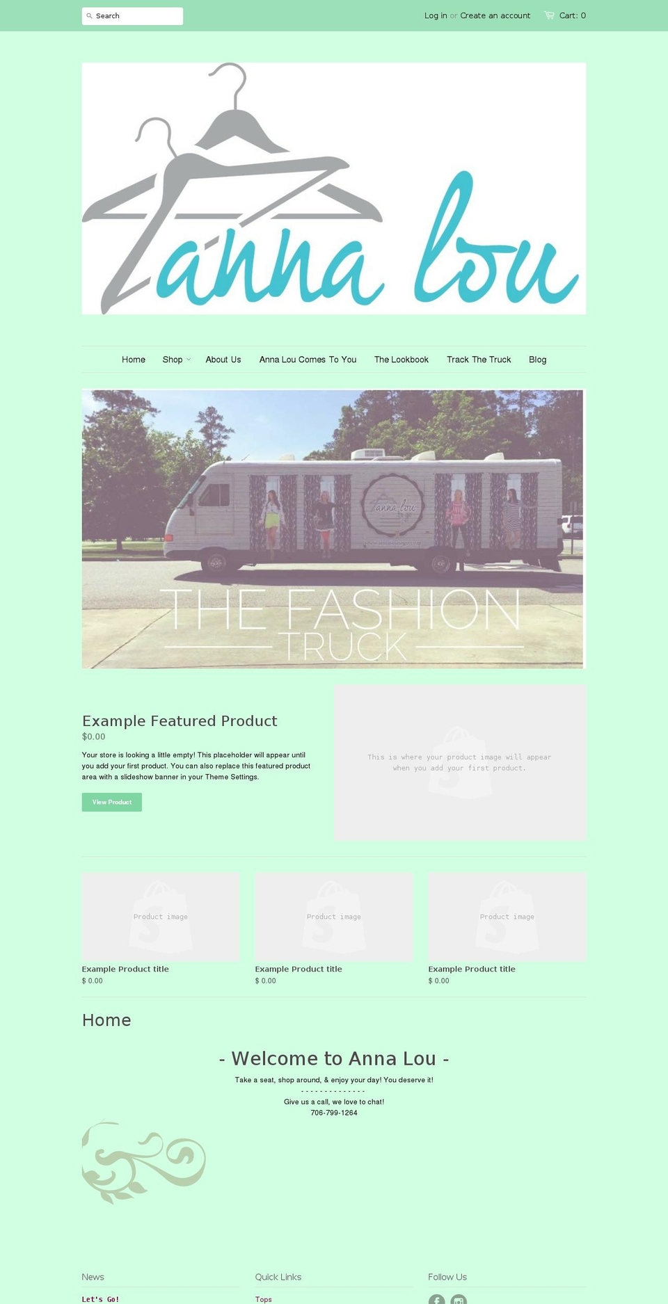 annaloudesignstogo.com shopify website screenshot