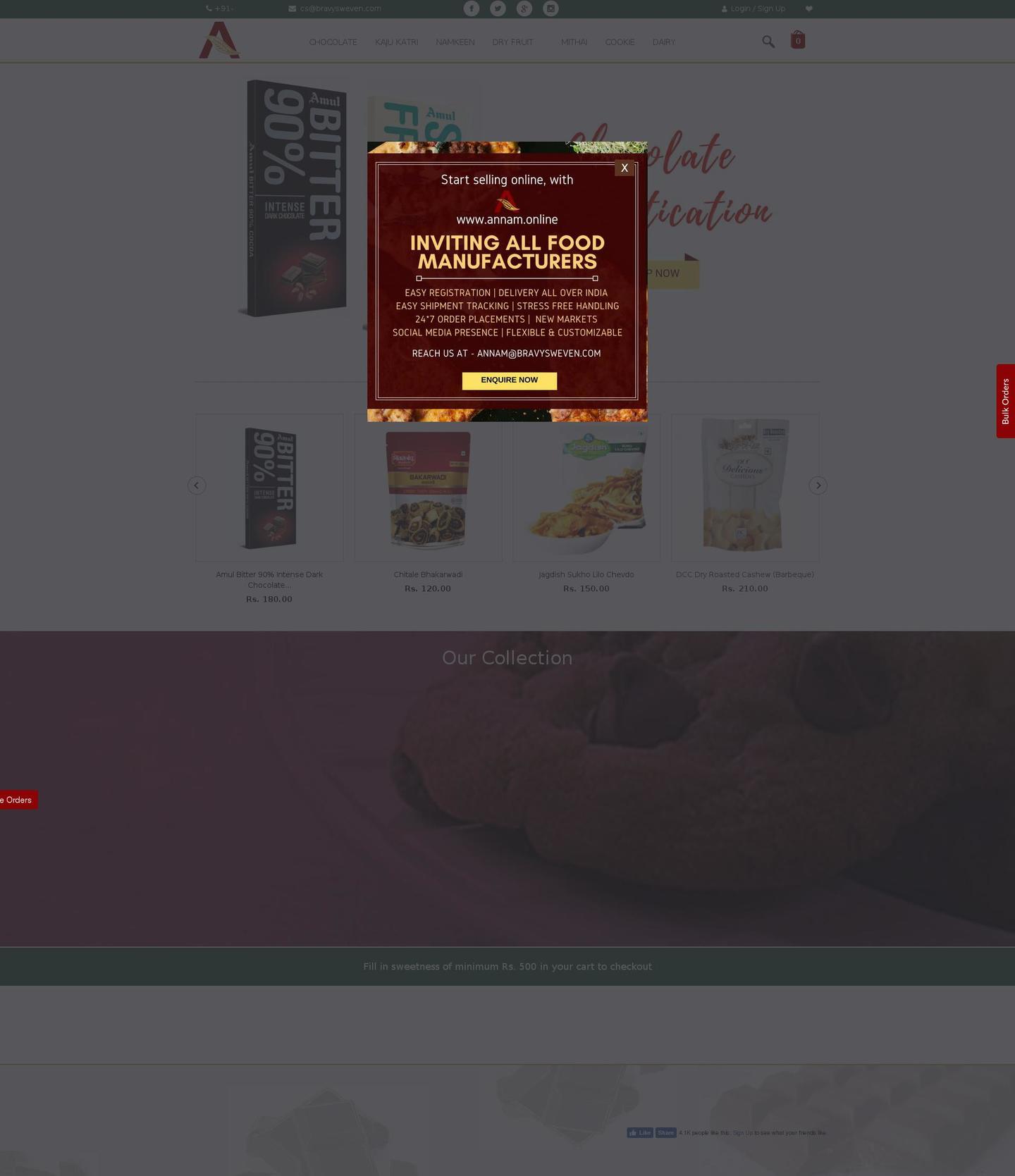 Bravy Sweven Food(NEW ADD) Shopify theme site example annam.online
