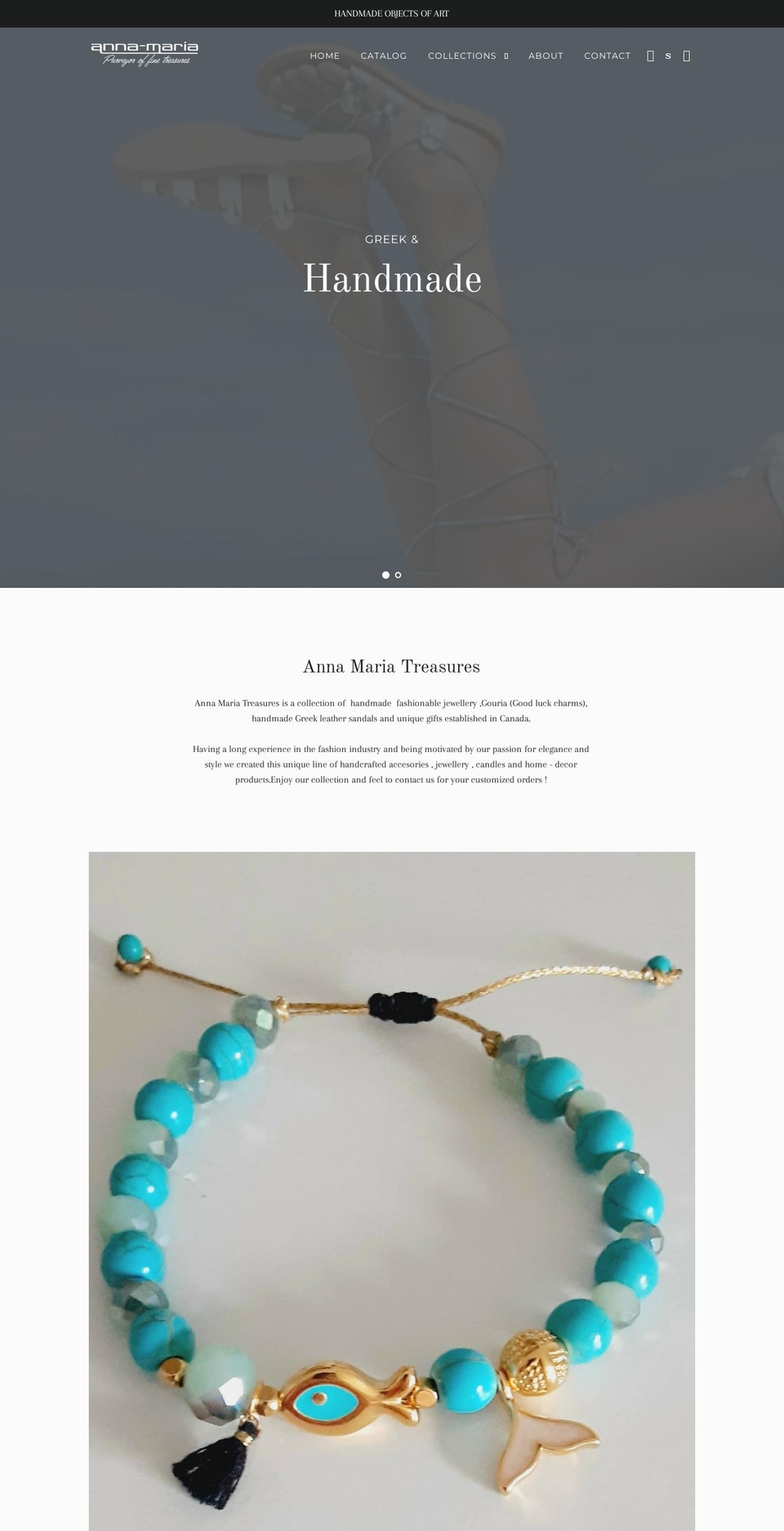 annamariatreasures.com shopify website screenshot